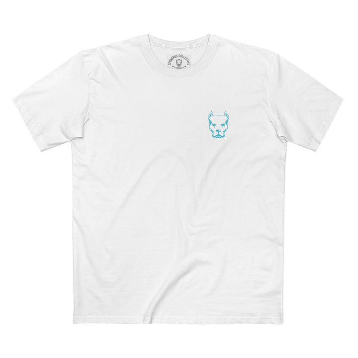 Dog Head Tee Blue Logo