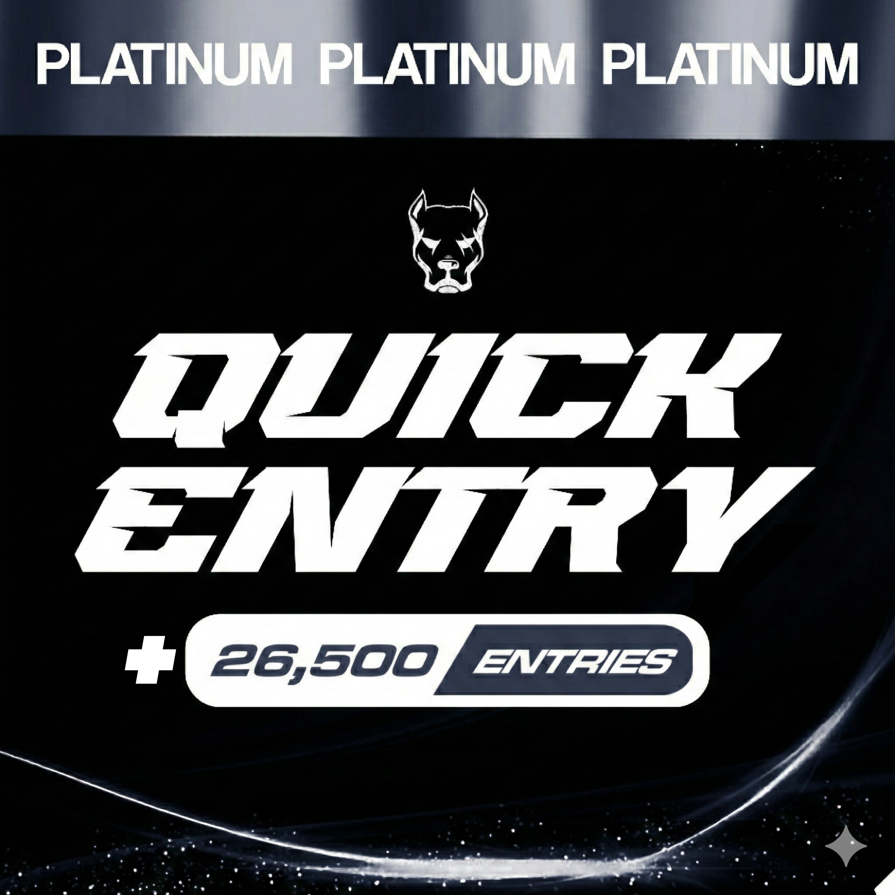 Autocollant d'entrée rapide Argent - 50 entrées