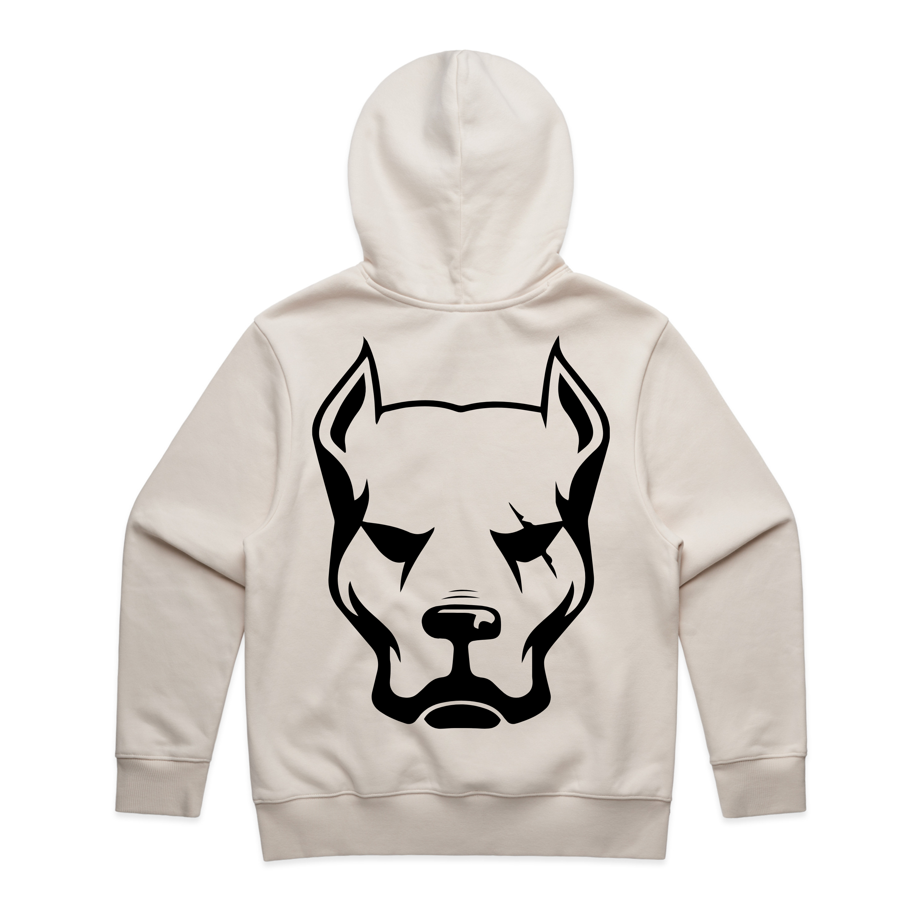 Dog Head Hoodie Cream