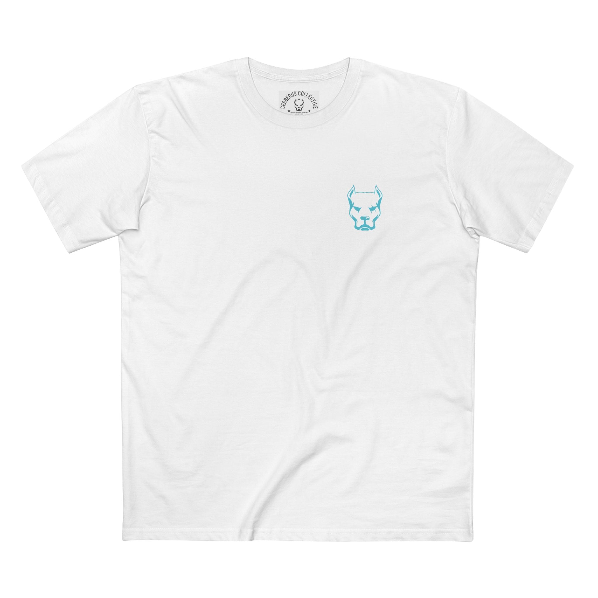 Dog Head Tee Blue Logo