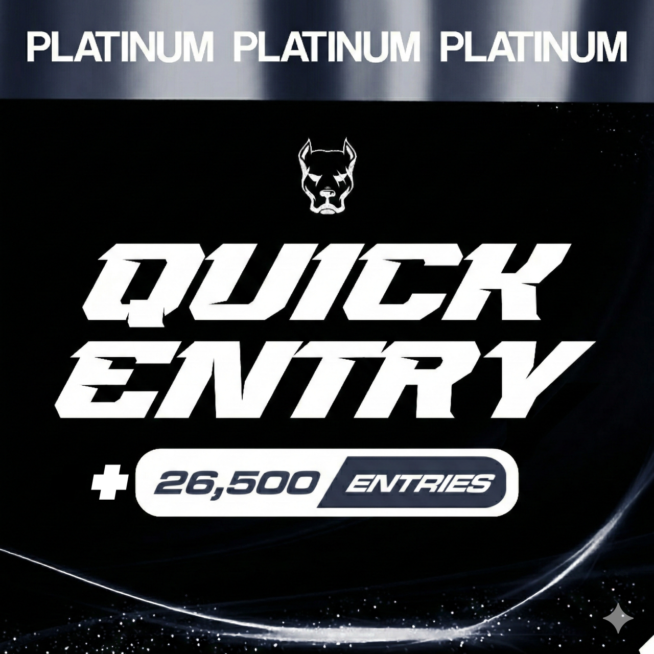 26,500 ENTRIES - Platinum Pack