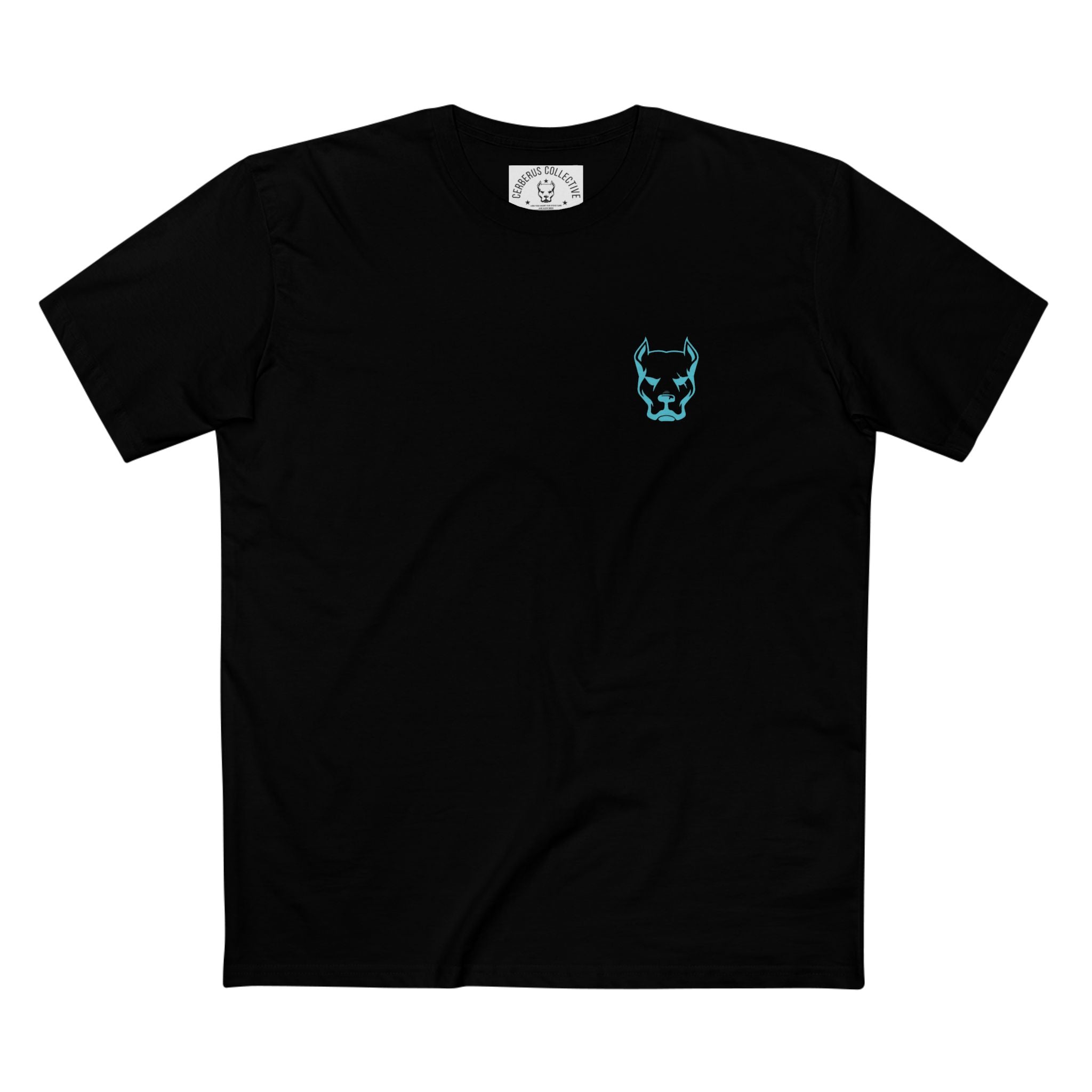 Dog Head Tee Blue Logo