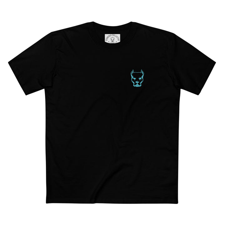 Dog Head Tee Blue Logo