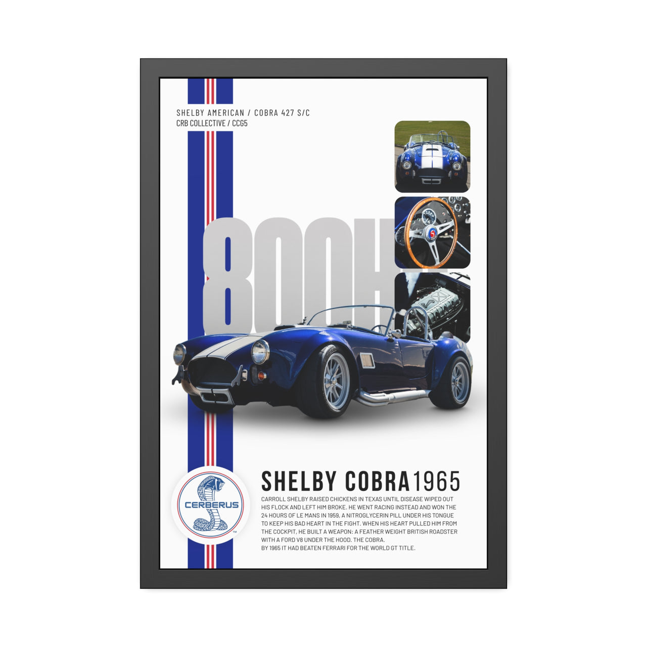 CCG6 - 1965 Shelby Cobra - Framed Posters