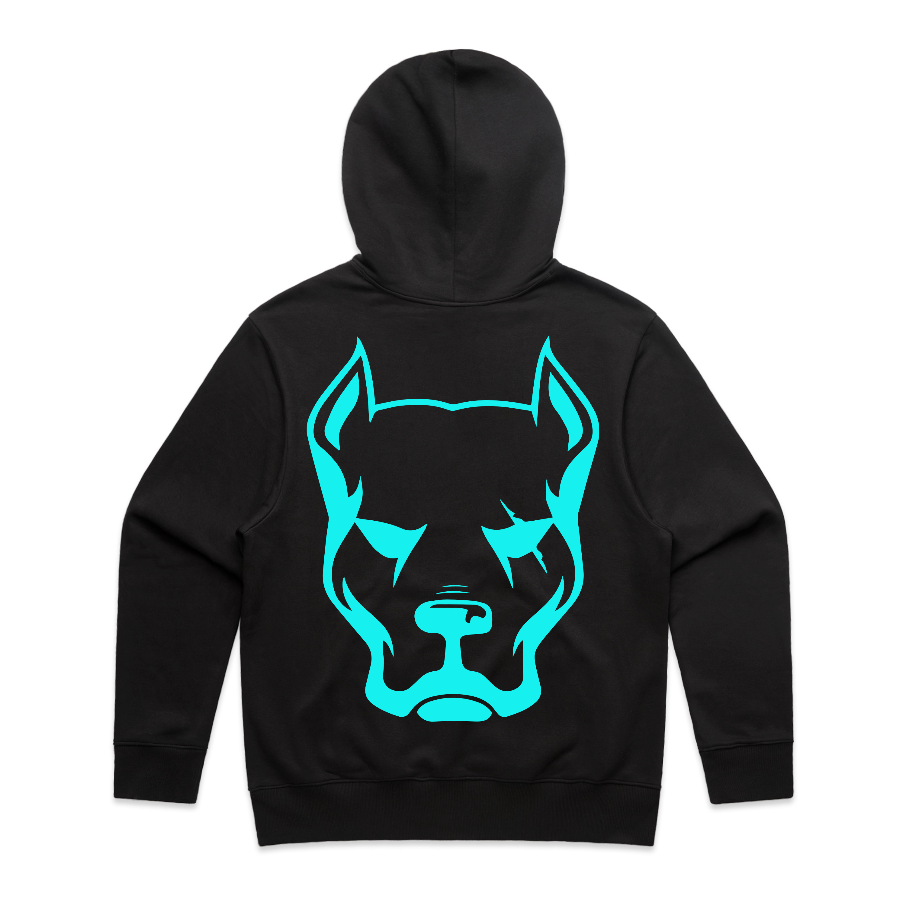 Dog Head Hoodie Black