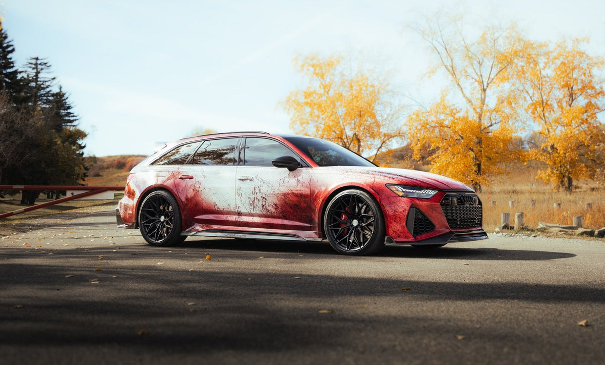 The CCG8 Murder Wagon, a blood-spattered 2025 Audi RS6 Avant