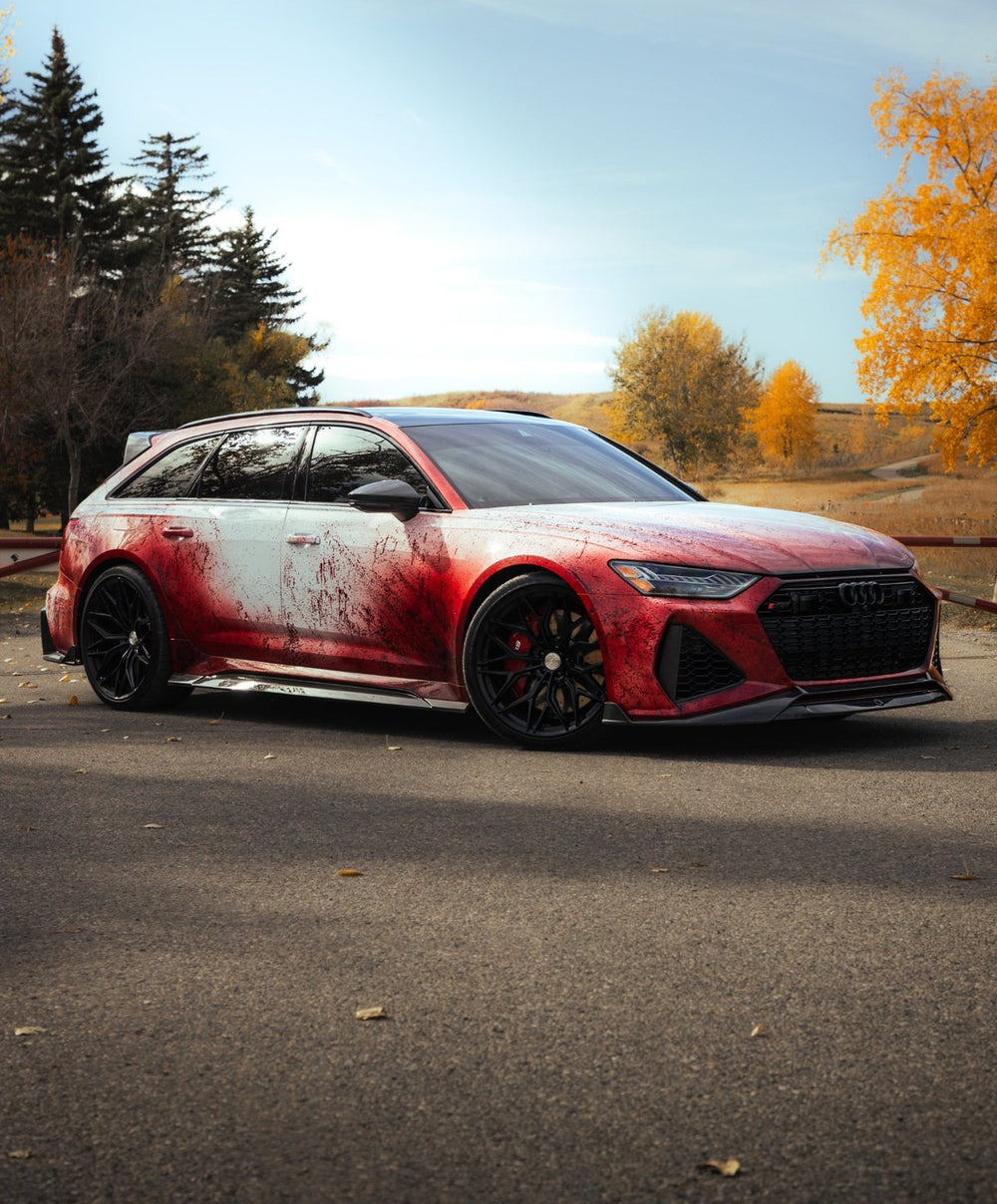 The CCG8 Murder Wagon, a blood-spattered 2025 Audi RS6 Avant