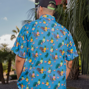 Flingle Party Shirt - Blue by Dixxon Flannel Co - view 3