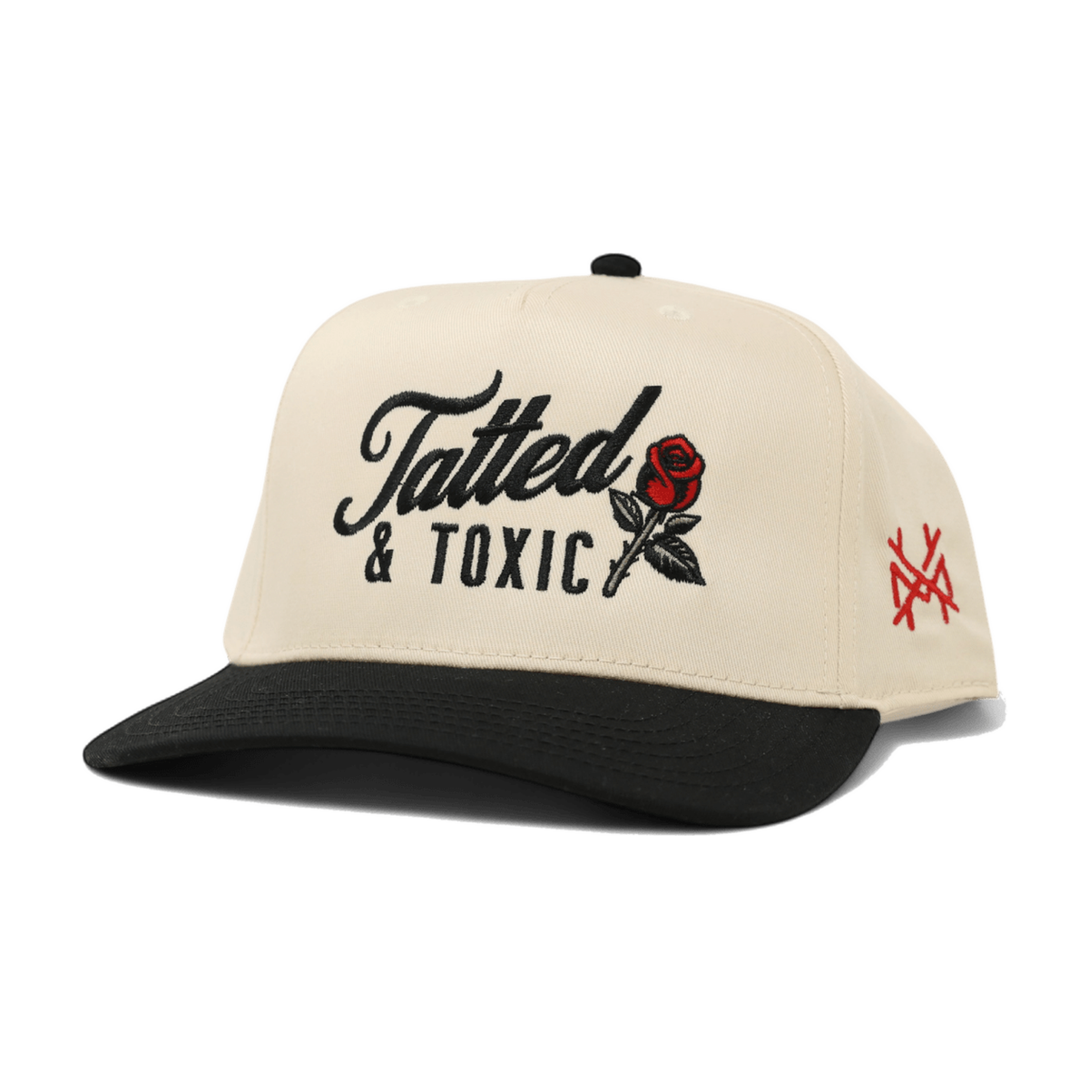 Tatted and Toxic Trucker Hat - Retro Black/Natural